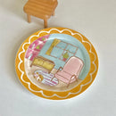 Axyaa Cartoon Ceramic Plate for High Aesthetic Dining Experience