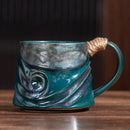 Axyaa Spiral Hemp Rope Ceramic Mug - Vintage Stoneware Coffee Mug