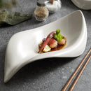 Axyaa Leafy Ceramic Salad Sashimi Cold Dish Plate Set