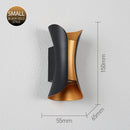 Axyaa Aluminum LED Sconce Wall Lamp: Modern Waterproof Indoor Outdoor Warm Light