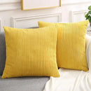 Axyaa Corduroy Cushion Cover - Soft & Fluffy Luxury Home Pillow Case