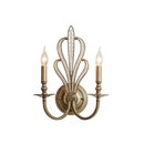 Axyaa Metal Crystal Wall Lamp: Vintage Iron Candle Sconce for Home Lighting