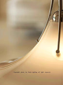 Axyaa Modern Horn Glass Chandelier Pendant for Dining Room Bedroom