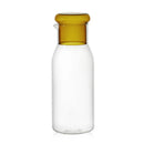 Axyaa 27oz Glass Bedside Water Carafe and Cup Set in Blue Yellow Teal Grey