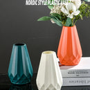 Axyaa Diamond Flower Vase Imitation Ceramic Plastic Nordic Style Living Room Decor