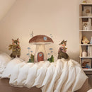 Axyaa Boho Fox Mushroom House Nursery Wall Decals Kids Room Decor