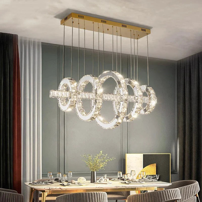 Axyaa Modern LED Pendant Chandeliers for Home Decor and Indoor Living §
