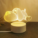 Axyaa Love 3D Acrylic LED Night Light Table Lamp