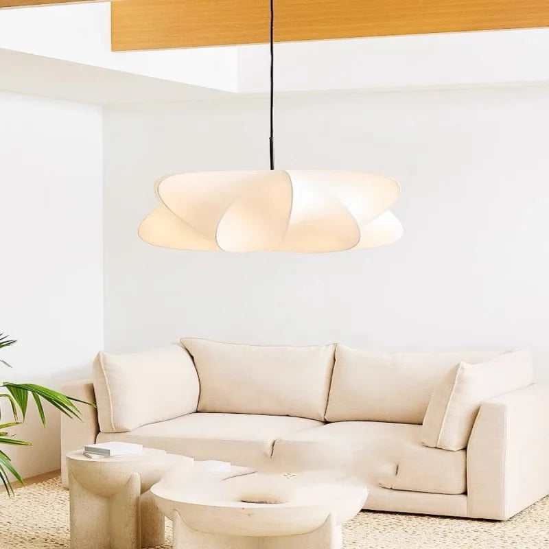 Axyaa Cirrus Silk Pendant Lamp - Nordic Japanese Style Minimalist Light