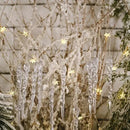 Axya Christmas Tree Decorations Set of 12 Transparent Ice Strip Pendants
