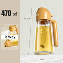 Axyaa Glass Spray Oil Sprayer Bottle for Cooking BBQ Kitchen Tools