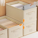 Axyaa Fabric Storage Box with Tag: Organize Home Clothing in Thickened Basket