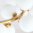 Axyaa Modern Gold Magic Bean Glass Ball Pendant Lamp DNA Molecular Hanging Light