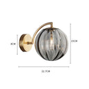 Nordic Glass Ball LED Wall Lamp for Living Room Bedroom by Axyaa