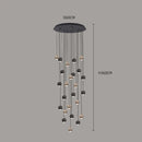 AXYAA LED Pendant Light Chandeliers for Living Room Staircase Modern Home Decor Indoor Lighting