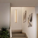 Axyaa Minimalist Wood Wall Lamp Straight Strip Design for Bedroom Bedside