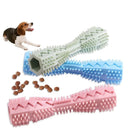 Axyaa Dog Teeth Cleaning Chew Toy - Hexagon Rubber Toothpaste Rod & Point Massage