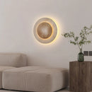 Axyaa Stone LED Wall Light Wood Dimmable Sconce for Hotel Living Room