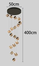 Axyaa Crystal Chandeliers: Modern LED Ceiling Lighting for Living Room