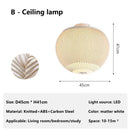 Axyaa Modern Spanish Designer Knit Fabric Cocoon Pendant Lamp