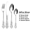 Axyaa Stainless Steel Luxury Cutlery Set - 30 Pieces