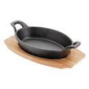 Axya Cast Iron Baked Rice Pot Set - Oval Frying Pan, Fish Plate, BBQ Tray