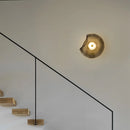 Axyaa Amber Gray Art Deco Glass LED Wall Light Sconce 3000K for Bedroom Stairs