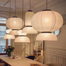 Axyaa Wabi Sabi Rice Paper Chandelier Pendant Lamps LED Hanging Light Room Decor