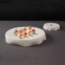 Axyaa Irregular Solid Color Ceramic Dinner Plate - Restaurant Tableware