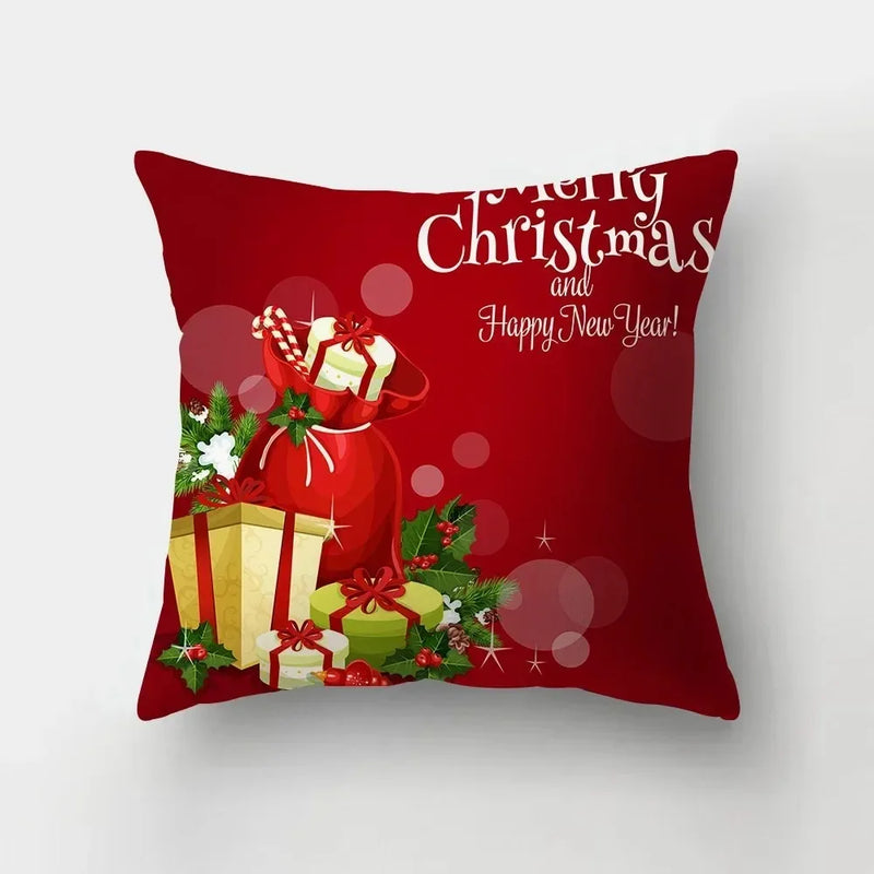 Merry Christmas Santa Claus Pillowcase by Axyaa: Festive Home Decor Gift