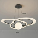 Axyaa LED Chandeliers Modern Pendant Light for Living and Dining Room Lighting