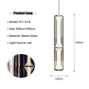 Axyaa Modern Glass LED Floor Lamp Living Room Bedroom Lighting Fixtures
