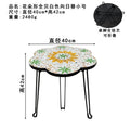 Axyaa Nordic Flower Tray: Handmade Round Foldable Storage Tray