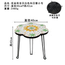 Axyaa Nordic Flower Tray: Handmade Round Foldable Storage Tray