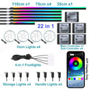 Axyaa Car Ambient RGB LED Interior Symphony Atmosphere Lamp - 64 Colors