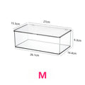 Axyaa Acrylic CD Record Game Cartridge Storage Box with Cover, Transparent Organizer