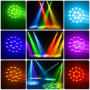 Axyaa LED Moving Head Light: 15 Gobos Stage Lighting Effect for Disco Party