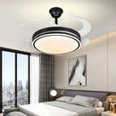 Axyaa LED Fan Lamp: Modern Invisible Chandelier for Living Room, Bedroom & Dining Room