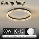 Nordic LED Ceiling Light: Axyaa Modern Minimalist Luxury Bedroom Lamp