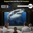 Axyaa 4K UHD Laser Projector 45000 Lumens Android 12 WiFi Home Theater Movie