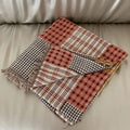 Axyaa Cotton Gauze Shawl Travel Blanket Multi-layer Sofa Towel Adult Blanket