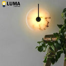 Axyaa Marble Moon LED Wall Sconces - Modern Indoor Lighting Fixture for Bedroom Décor