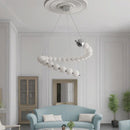 Axyaa Modern Stair Chandelier LED Pendant Ceiling Lamp for Living Room