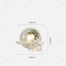 Axyaa LED Glass Sphere Wall Lamp for Bedroom Living Room Lighting