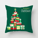 Axyaa Festive Green Christmas Polyester Bedspread Set