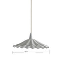 Axyaa Ceramic LED Pendant Lights: 30CM, Wood Copper Socket, Hanging Lamp