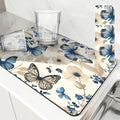 Axyaa Butterfly Absorbent Draining Mat | Quick Dry Kitchen & Bathroom Drain Pad