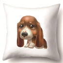 Axyaa Dog Puppy Print Pillow Cover Cushion - 45X45CM Home Decor