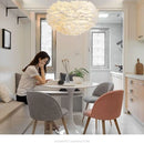 Axyaa Feather Pendant Lamp: Nordic Modern, Romantic, and Creative Bedroom Lighting