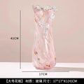 Pink Glass Vase by Axyaa for Elegant Living Room Flower Arrangement